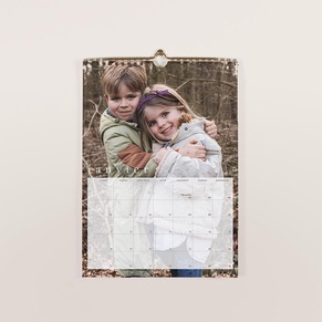 Calendrier annuel mural grande photo et superpositions
