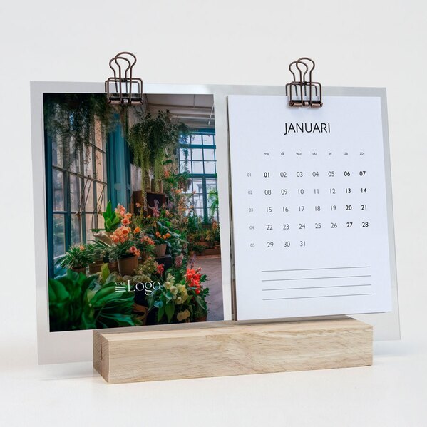 hippe plexi kalender in houten houder met foto s en to do lijst TA0886-2300013-03 1