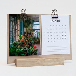 calendrier annuel sur socle en bois photos et liste a faire TA0886-2300014-02 1