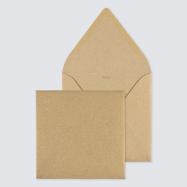 goudkleurige envelop vierkant met puntklep TA09-09013501-03 1
