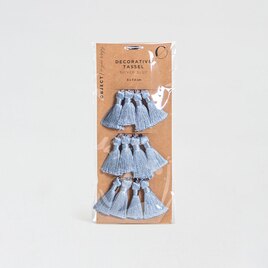 pompon bleu pour contenant a dragees TA104-105-02 2