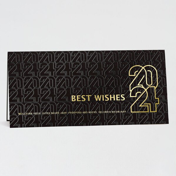 zakelijke dubbele nieuwjaarskaart met goudfolie en logo TA1187-2300047-03 1