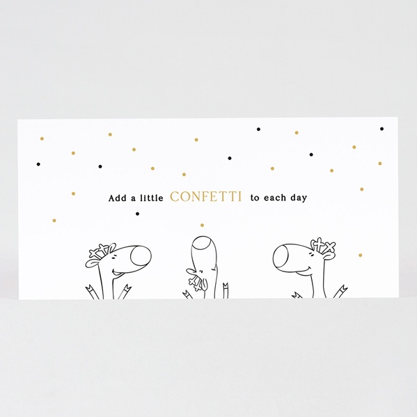 minimalistische kerstkaart bedrijf met confetti TA1187-2300054-03 1