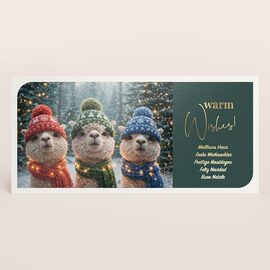 grappige zakelijke kerstkaart met goudfolie en alpaca s TA1187-2600002-03 1