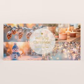 zakelijke kerstkaart met foto s en elegante goudfolie details TA1187-2600013-03 1