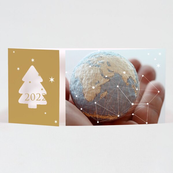 dubbele fotokaart kerstboom TA1188-1400109-03 1