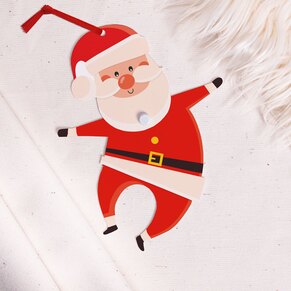 Weihnachtskarte 'Dancing Santa'