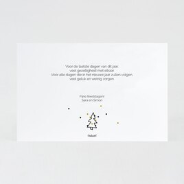 minimalistische kerstkaart met touch of gold TA1188-2300026-03 2