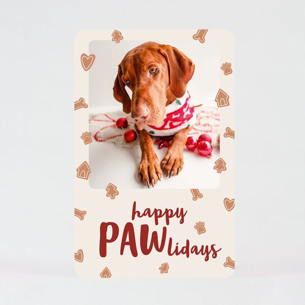 grappige kerstkaart hond happy pawlidays TA1188-2300039-03 1