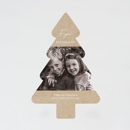 kraft kerstkaart in kerstboomvorm met foto TA1188-2300173-03 1