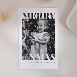 glanzende kerstkaart met foto en toffe lettertypes TA1188-2300187-03 1