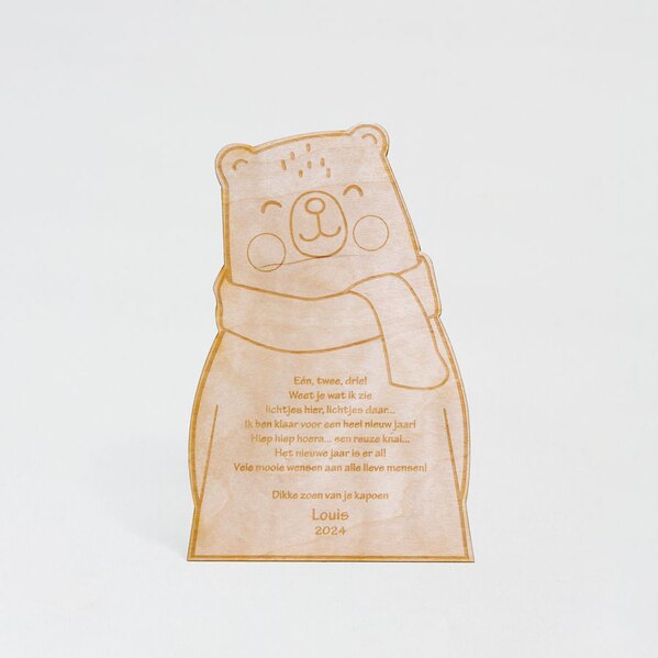 houten nieuwjaarsbrief beer met eigen tekst TA1188-2300205-03 1