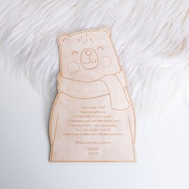 houten nieuwjaarsbrief beer met eigen tekst TA1188-2300205-03 2