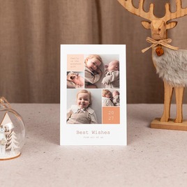 staande nieuwjaarskaart met jaartal familiefoto s en tekst TA1188-2600006-03 3