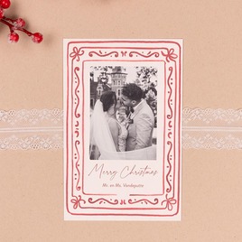 staande kerstkaart met elegant getekend fotokader TA1188-2600018-03 4