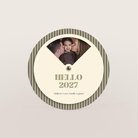 carte de voeux disque tournant et photos de famille TA1188-2600066-02 1