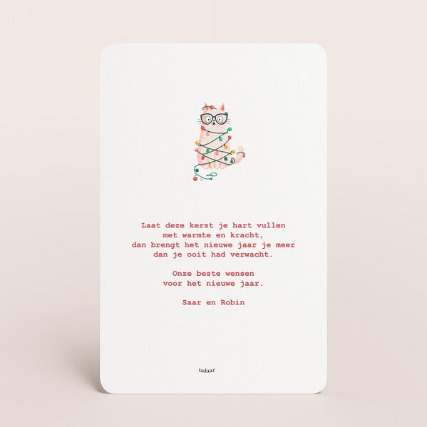 kerstkaart met grappige kat en tekst dear santa TA1188-2600097-03 2