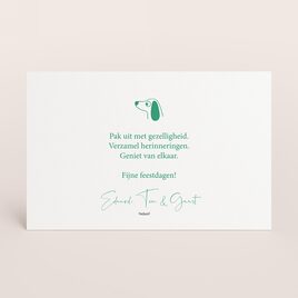 liggende kerstkaart met grappige teckel illustratie TA1188-2600134-03 2