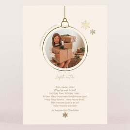 poster nieuwjaarsbrief met foto en goudfolie TA11909-2300002-03 2