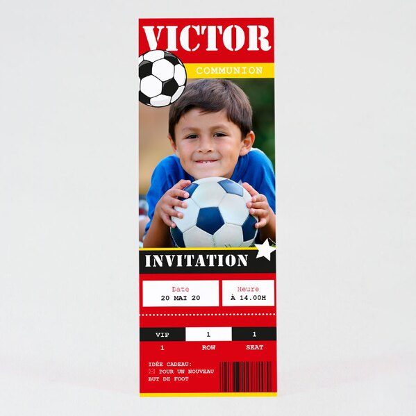 invitation communion football TA1227-1500015-02 1