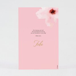 bedankkaartje met foto en roze bloemen TA1228-1800035-03 2