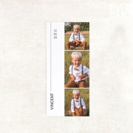 minimalistisch bedankkaartje communie met 3 foto s TA1228-2400026-03 1