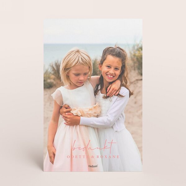 ecolook communiekaartje met foto in ronde vorm TA1228-2500037-03 2