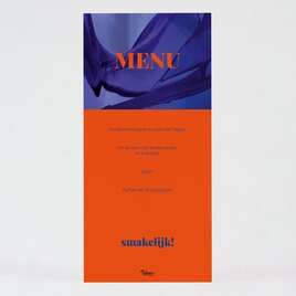 menukaart colorblocking blauw oranje TA1229-2300014-03 2