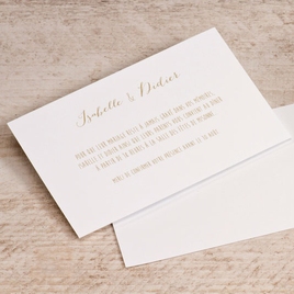 carte invitation mariage simple blanche TA128-097-02 1