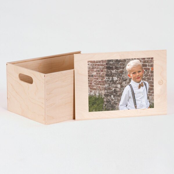 houten kist met foto en tekst schuifdeksel TA12822-2400003-03 1