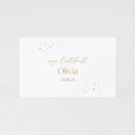 sticker voor bellenblaas met goudkleurige confetti TA12905-2300019-03 2