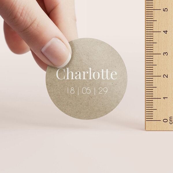 rond naamstickertje ecolook 3 7 cm TA12905-2300047-03 2