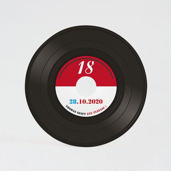 muzikaal vinylplaat uitnodiging TA1327-1400035-03 1