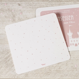 roze vierkante kaart met silhouet van een kasteel TA1327-1500018-03 2