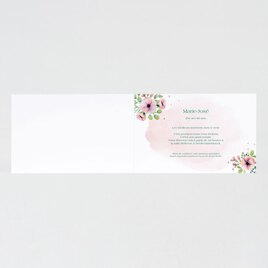 carte d anniversaire aquarelle rose et fleurs TA1327-1800004-02 2