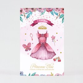 carte d invitation anniversaire enfant princesse TA1327-2100041-02 1
