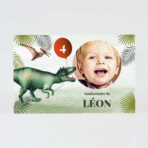 carte d invitation anniversaire enfant dinosaure t rex TA1327-2100043-02 1