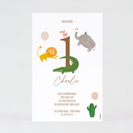 carte d invitation anniversaire enfant animaux en fete TA1327-2200011-02 2