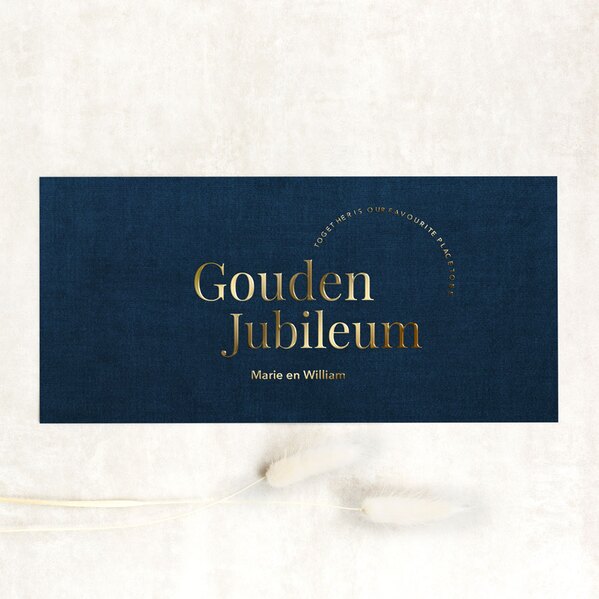 stijlvolle uitnodiging jubileum met goudfolie TA1327-2400013-03 1