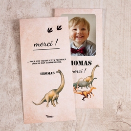carte de remerciements anniversaire dinosaures TA1328-1900023-02 2