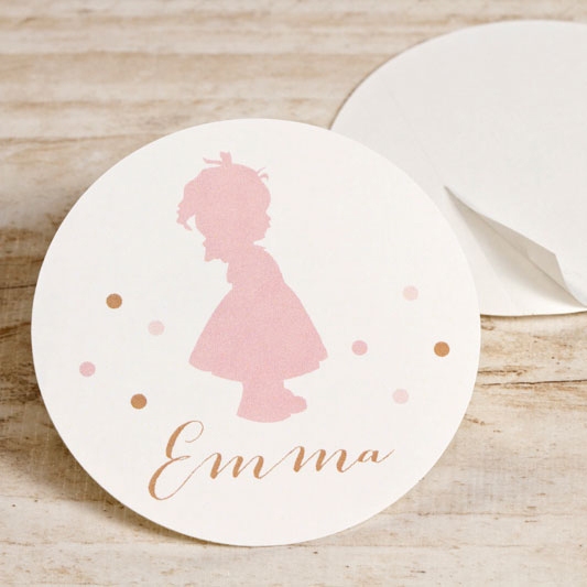 grote sticker silhouet meisje met confetti 5 9 cm TA13905-1600009-03 1
