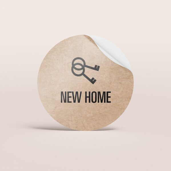 ronde sticker ecolook met sleutels 4 4 cm TA13905-1900019-03 1