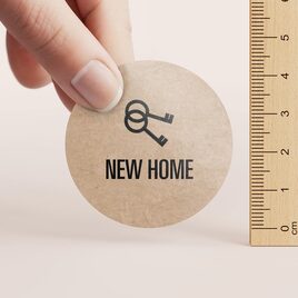 ronde sticker ecolook met sleutels 4 4 cm TA13905-1900019-03 2