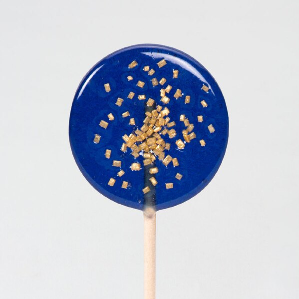 artisanale lolly blauw met gouden spikkeltjes TA13981-2100003-03 1