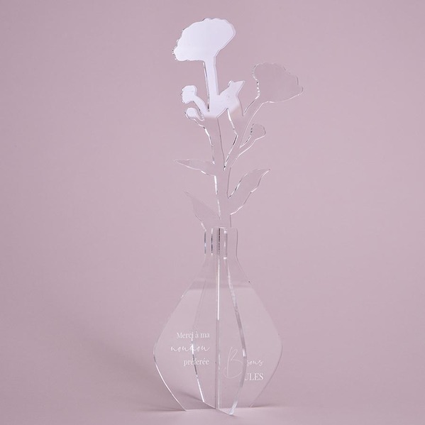 vase avec fleurs en plexi personnalisable TA14811-2400002-02 1