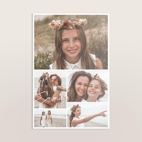 Tableau photo communion plexi multi photos