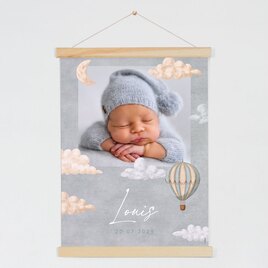 affiche naissance bebe montgolfiere TA14909-2300012-02 2