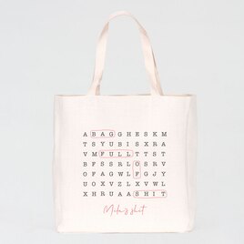 shopper bag met woordzoeker en eigen tekst TA14915-2300001-03 1