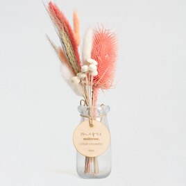 vase avec fleurs sechees boheme etiquette en bois gravee TA14921-2200004-02 1