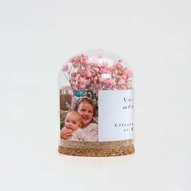 petite cloche en verre avec message photo et fleurs sechees TA14921-2300004-02 2
